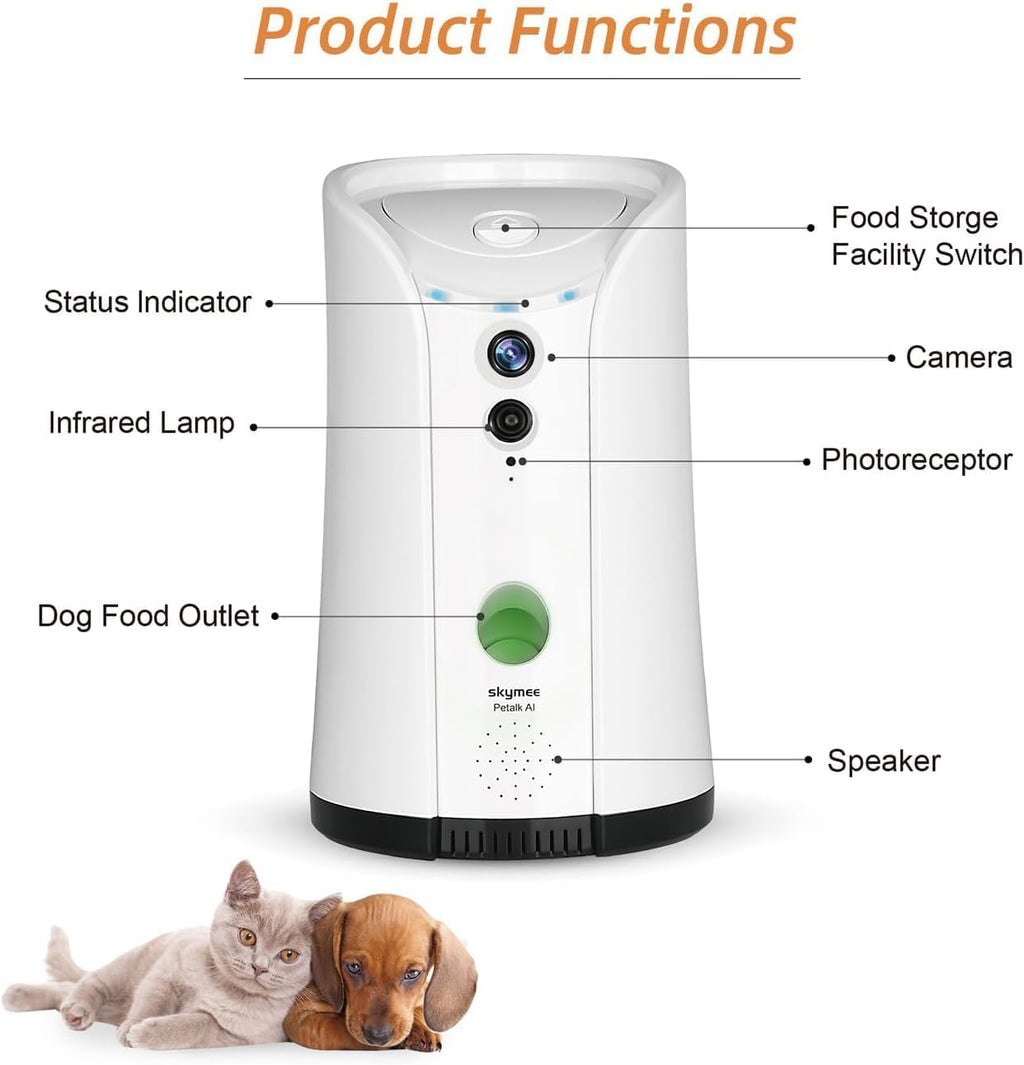 Dog Camera Treat Dispenser,WiFi Full HD Pet Camera