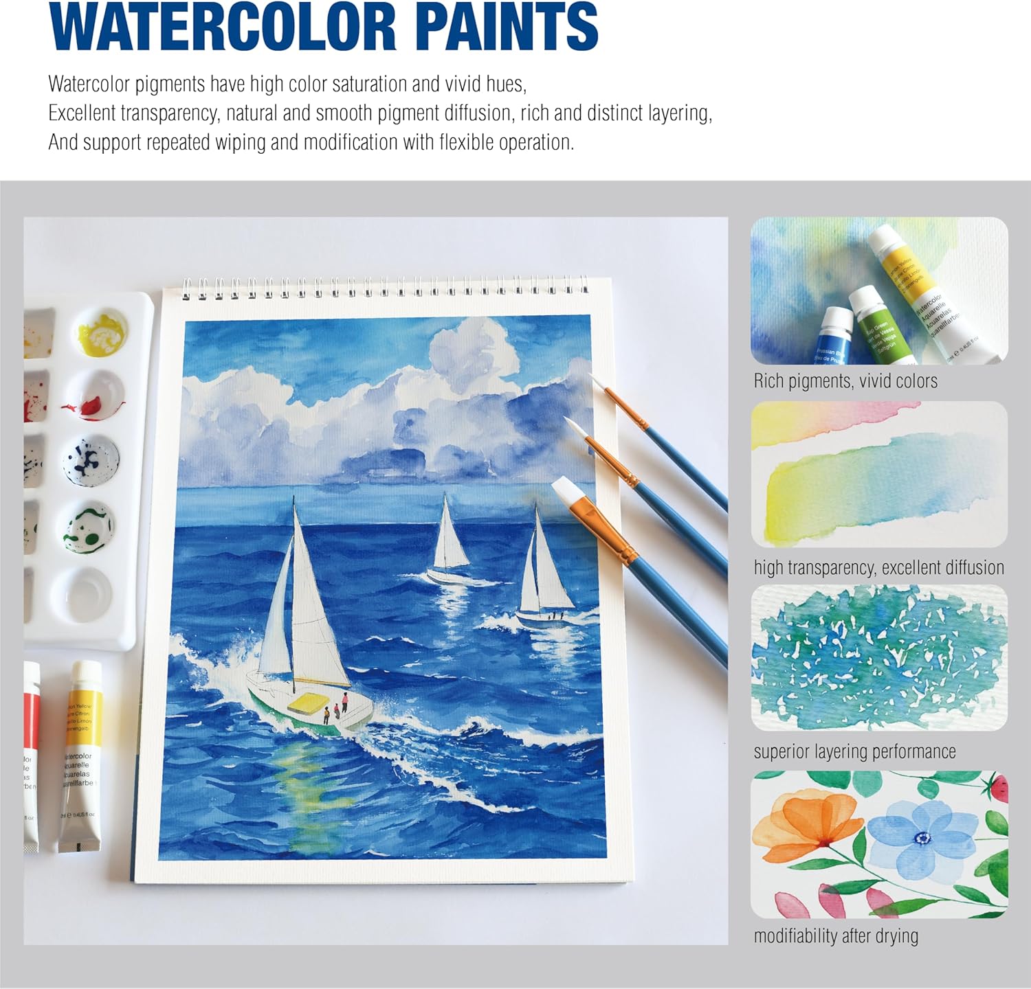 Mixed Media Art Set,55 Pack Painting Supplies Kit