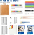 Mixed Media Art Set,55 Pack Painting Supplies Kit