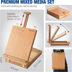 Mixed Media Art Set,55 Pack Painting Supplies Kit